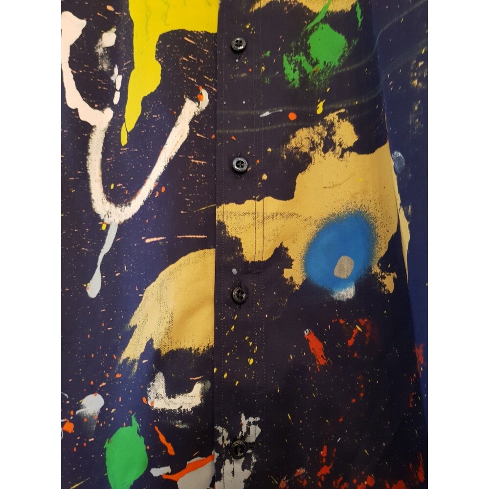 Ralph Lauren Collection Adrien Print Cotton Satin Shirt, size 2, NWT - Picture 6 of 15